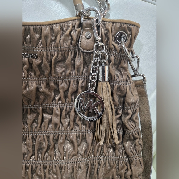 Michael Michael Kors Quilted Lambskin Handbag - Picture 2 of 13